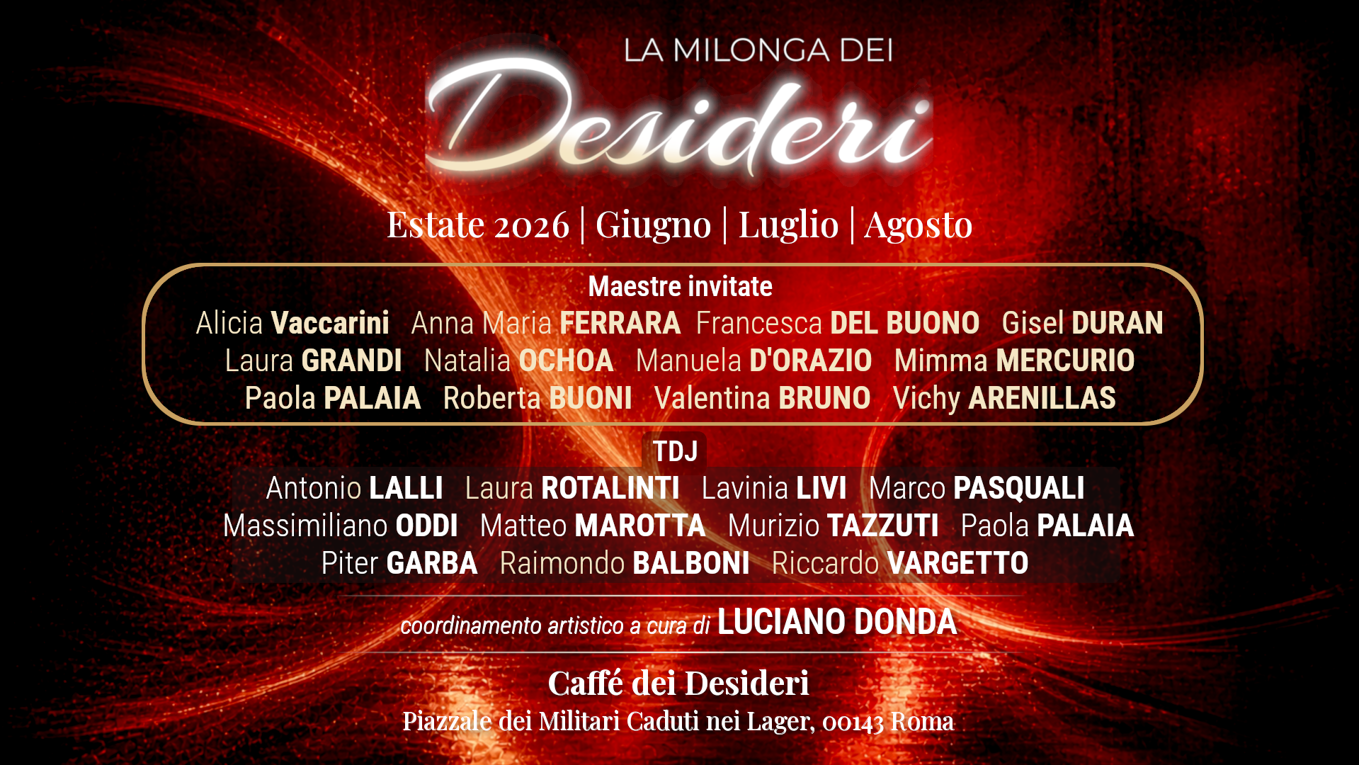 La Milonga dei Desideri all' Eur - Roma sud